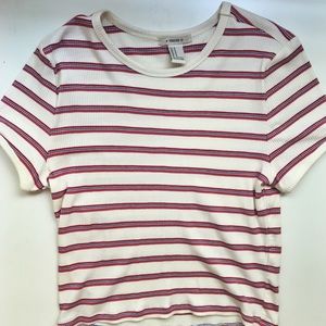 Forever 21 striped crop top